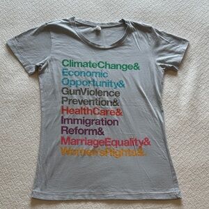 BarackObama.com Graphic Tee with Colorful “&” Text